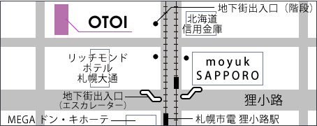 OTOI 本店 拡大MAP